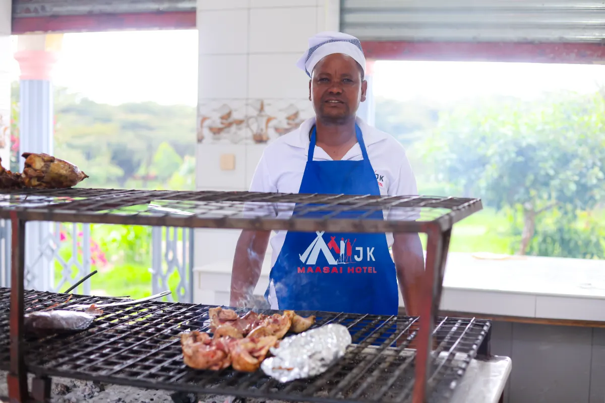 Outdoor BBQ experience at JK Maasai Hotel